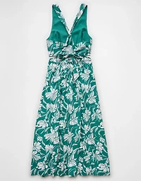 AE V-Neck Cut-Out Midi Dress