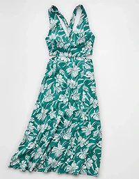 AE V-Neck Cut-Out Midi Dress