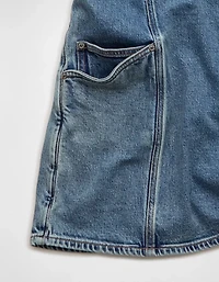 Minirobe en denim à encolure dégagée AE
