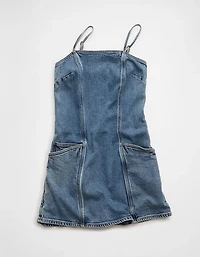 AE Scoop Neck Denim Mini Dress