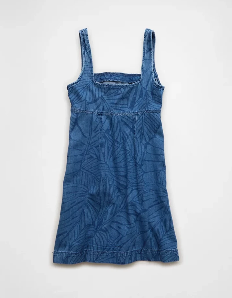 AE Printed Denim Mini Dress