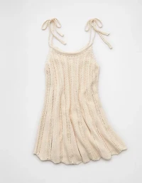 AE Tie-Strap Sweater Mini Dress