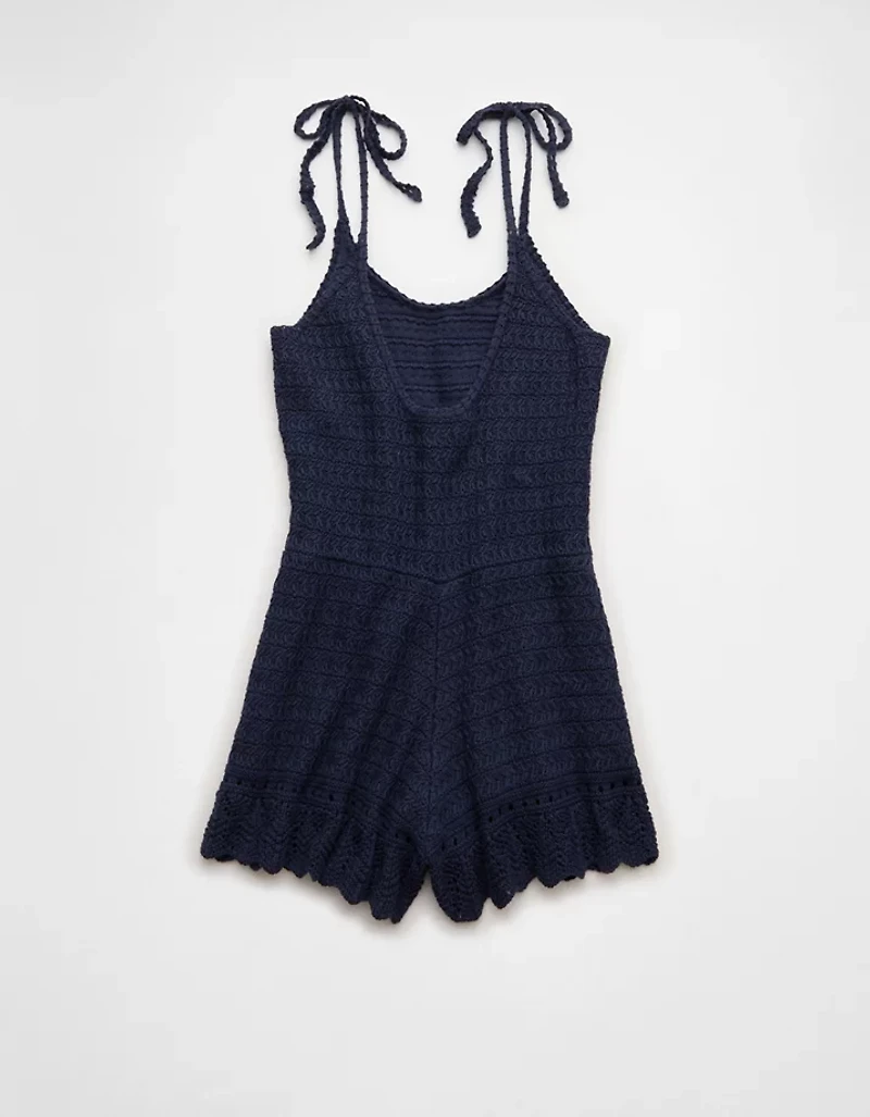 AE Tie-Strap Sweater Romper