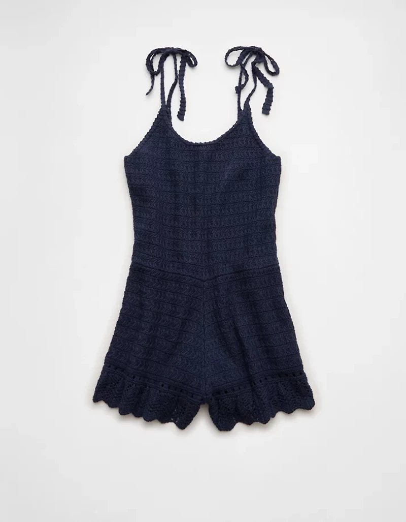 AE Tie-Strap Sweater Romper