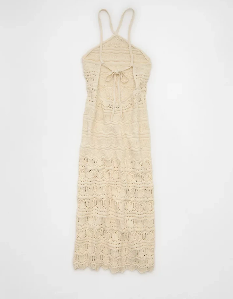 AE Halter Sweater Midi Dress