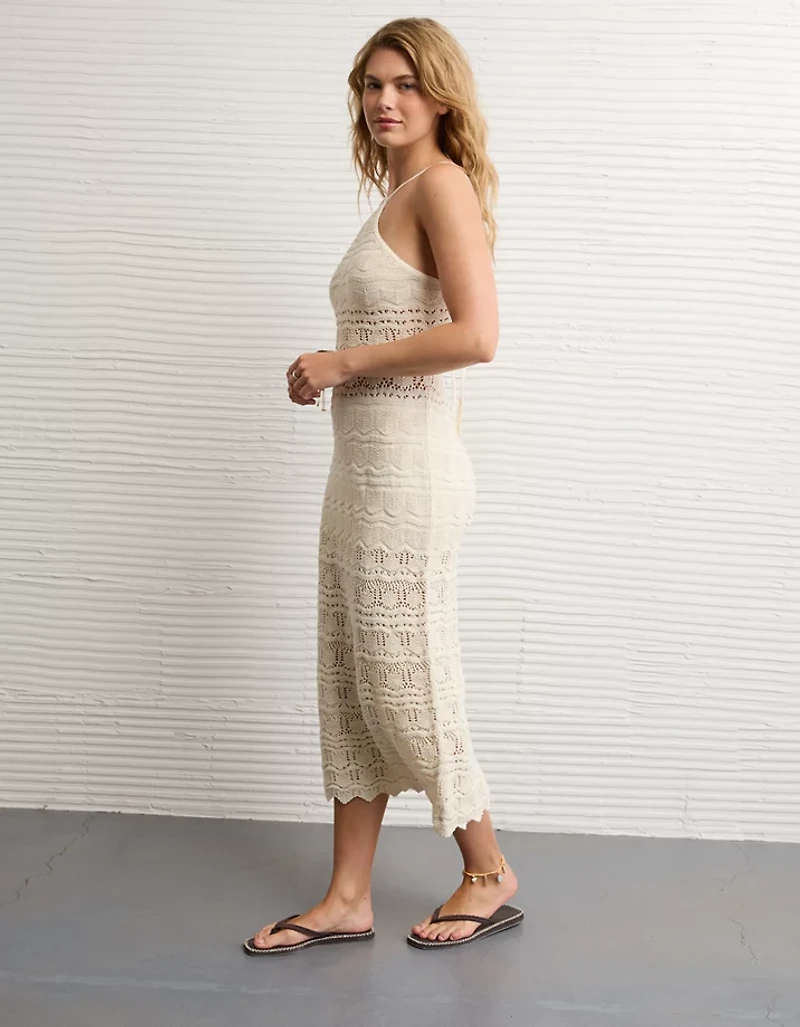 AE Halter Sweater Midi Dress