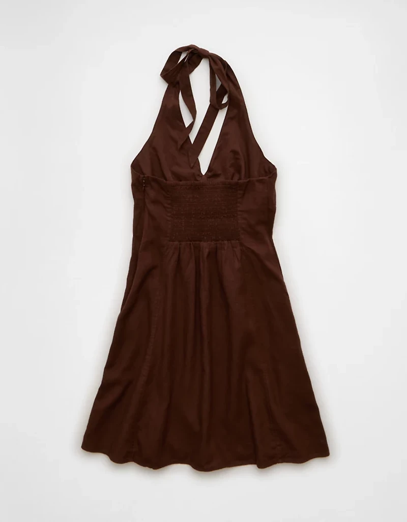 AE V-Neck Halter Mini Dress