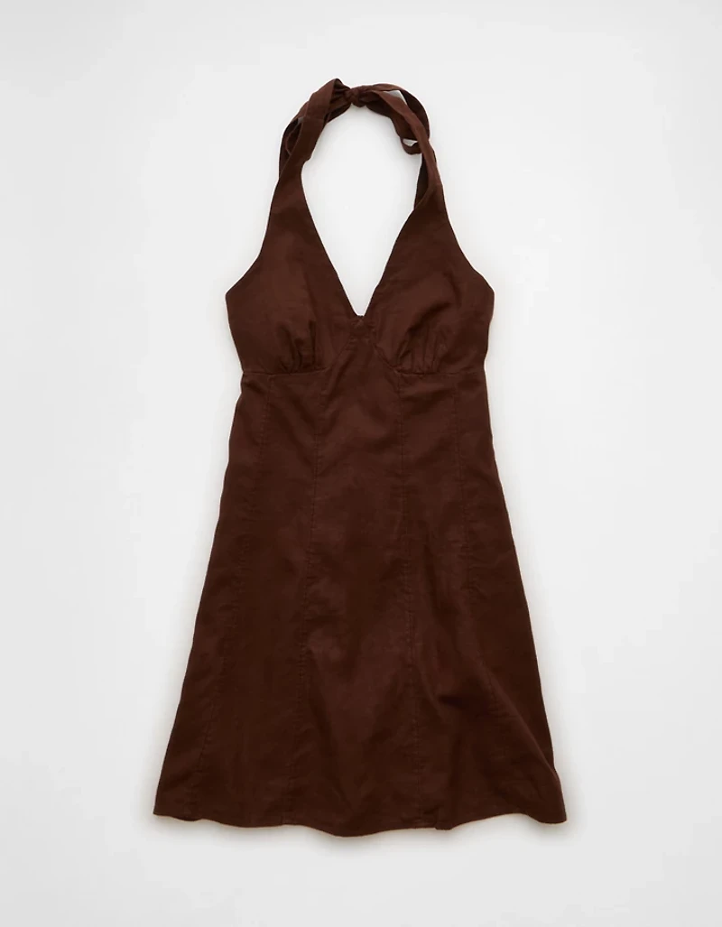 AE V-Neck Halter Mini Dress