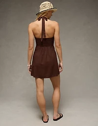 AE V-Neck Halter Mini Dress