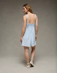 Minirobe à fleurs avec bretelles nouées AE