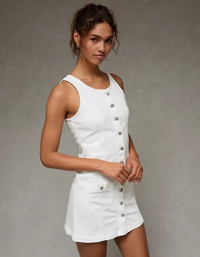 AE Denim Pinafore Mini Dress