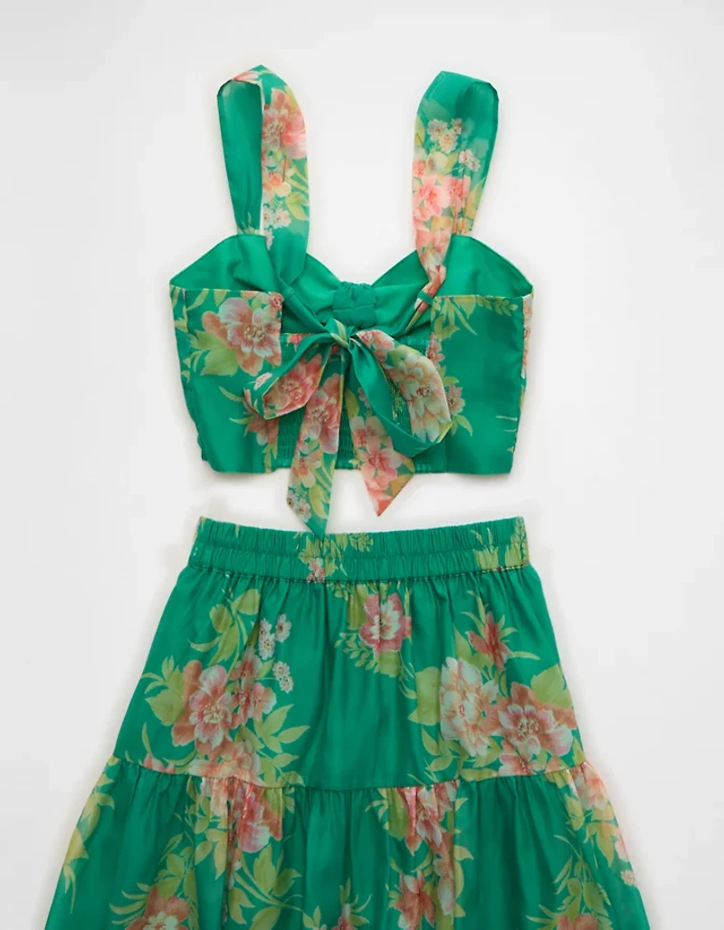 AE Matching Halter Top & Midi Skirt Set