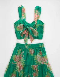 AE Matching Halter Top & Midi Skirt Set