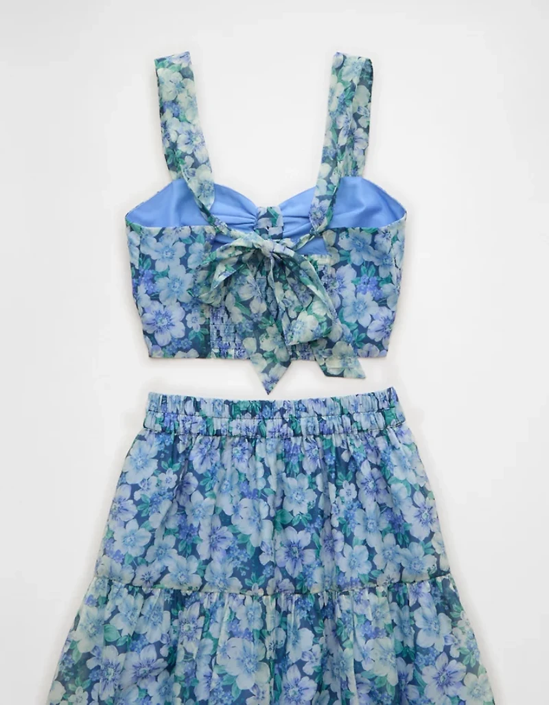AE Matching Halter Top & Midi Skirt Set