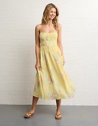 AE Ruched Bust Corset Midi Dress