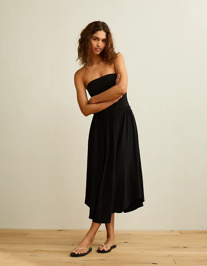 Robe mi-longue sans bretelles Sunchaser AE