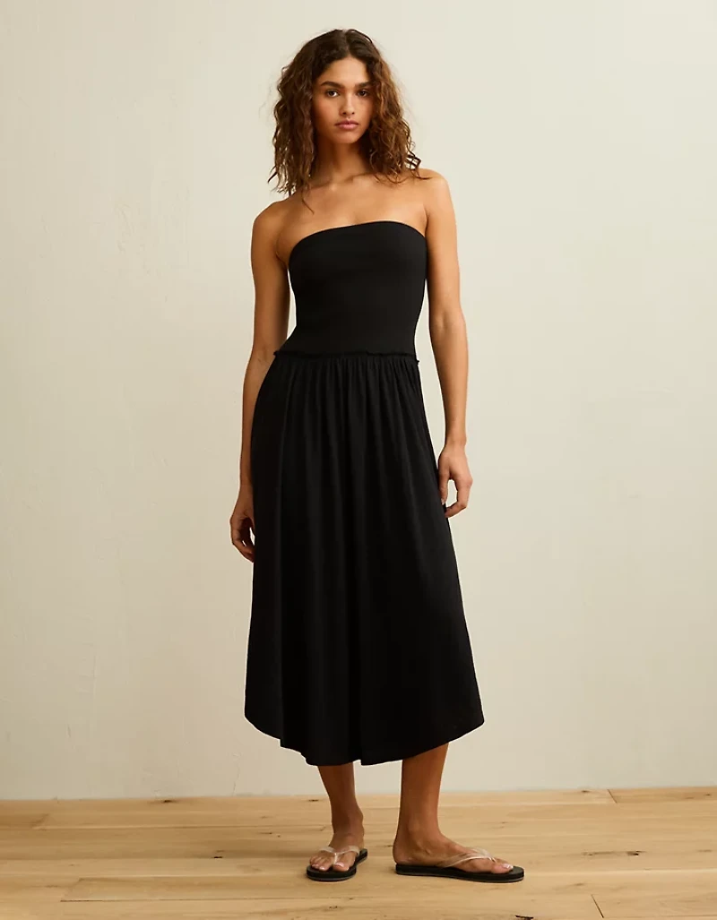 Robe mi-longue sans bretelles Sunchaser AE