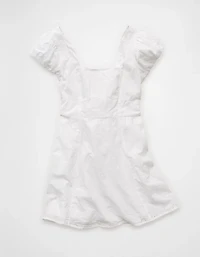 AE Cap-Sleeve Tie-Back Mini Dress