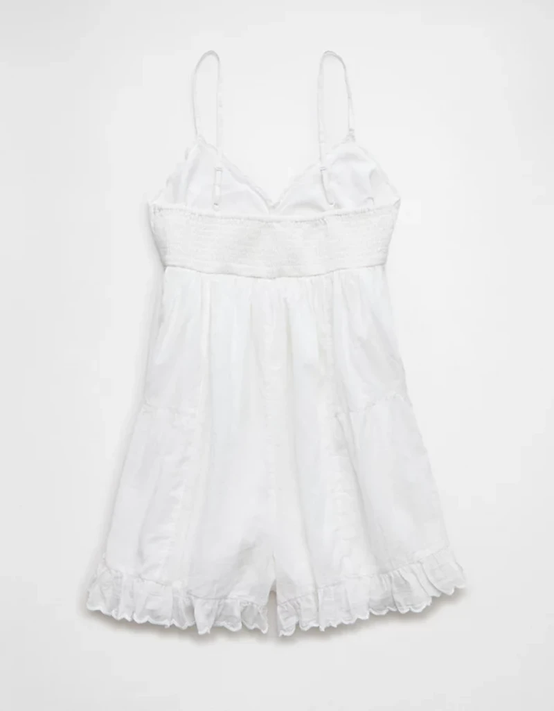 AE Pintuck Lace Babydoll Romper