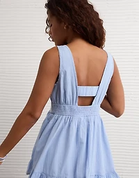 AE V-Neck Embroidered Mini Dress