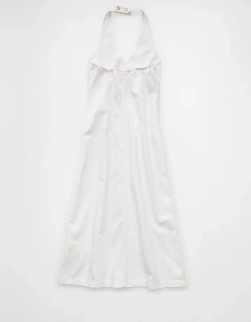 AE Denim Halter Midi Dress