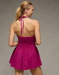 AE Denim Halter Mini Dress