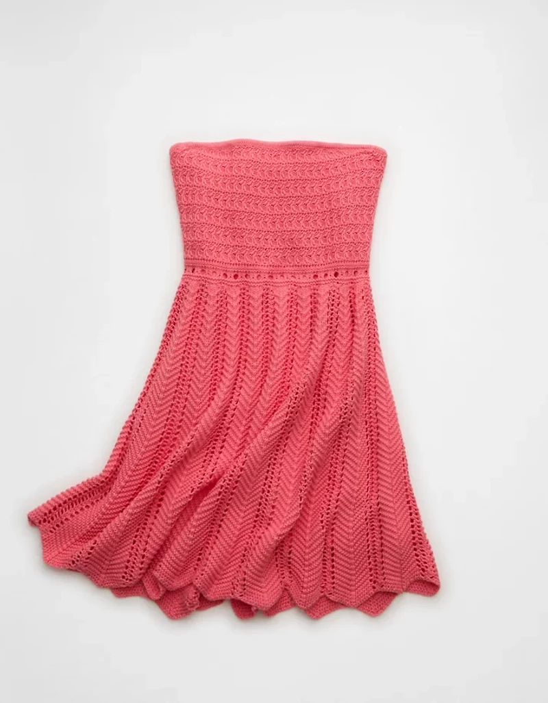 AE Strapless Sweater Mini Dress