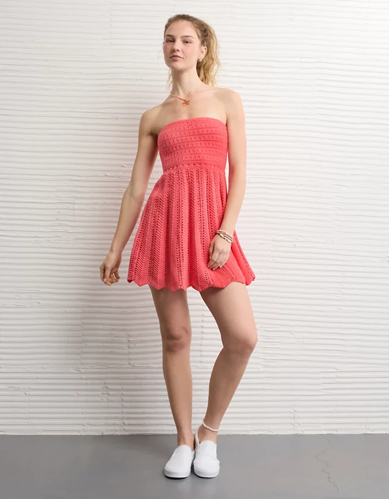 AE Strapless Sweater Mini Dress