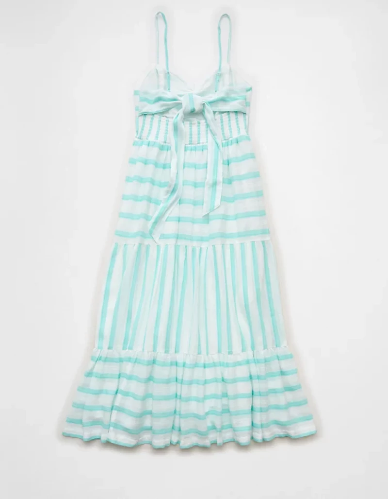AE Striped Corset Midi Dress