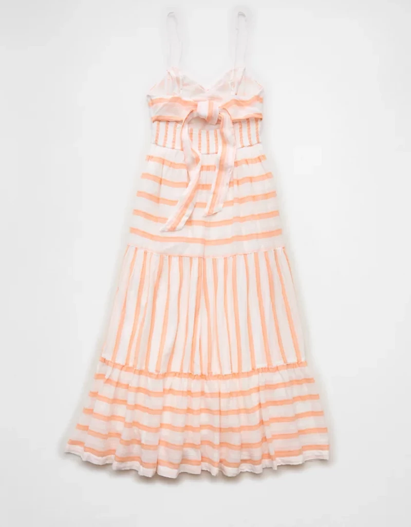 AE Striped Corset Midi Dress