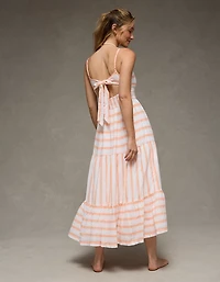 AE Striped Corset Midi Dress