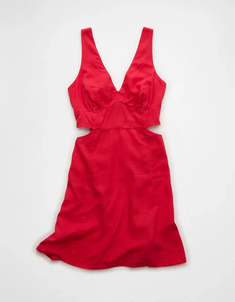 Minirobe ajourée avec encolure en V AE