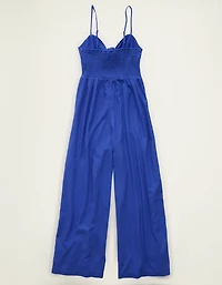 Combinaison-pantalon à smocks et nouée l’avant AE