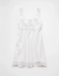 AE Scoop Neck Embroidered Mini Dress