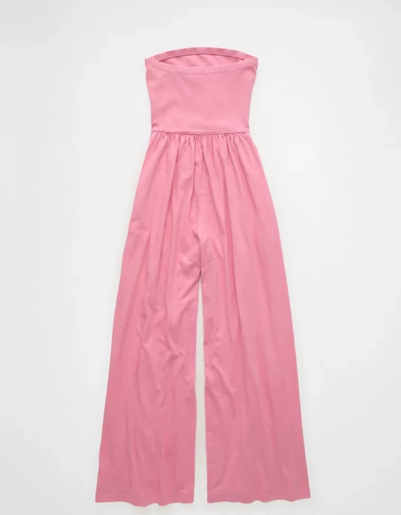 Combinaison-pantalon à jambe évasée et taille en V Sunchaser AE