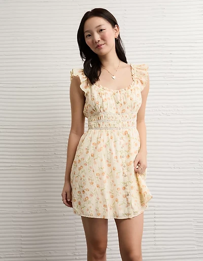 AE Femme Button-Up Mini Dress