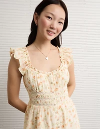 AE Femme Button-Up Mini Dress