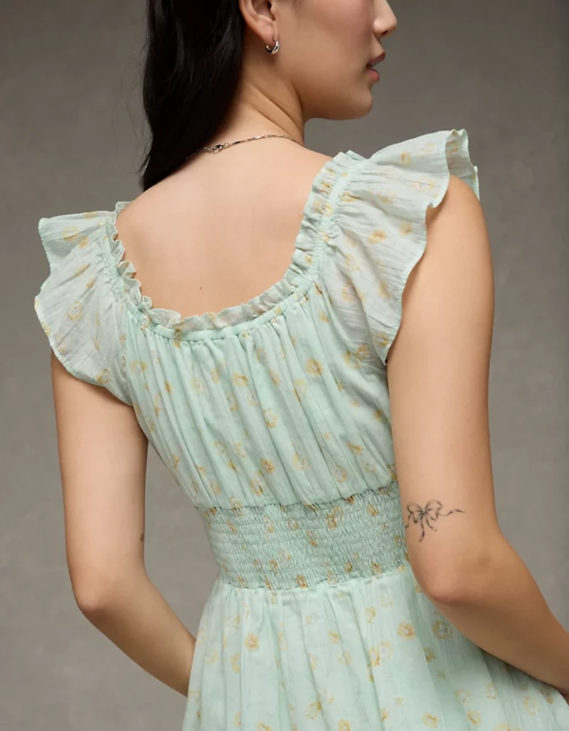 AE Femme Button-Up Mini Dress