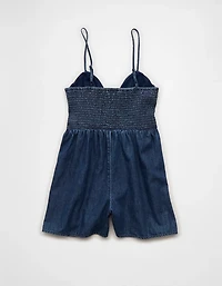 AE Tie-Front Smocked Bodice Romper