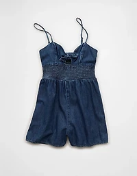 AE Tie-Front Smocked Bodice Romper