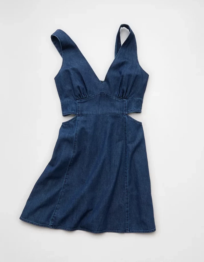 AE V-Neck Cutout Mini Dress