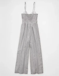 Combinaison-pantalon à smocks et nouée l’avant AE