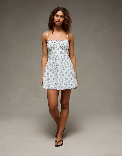 AE Sweetheart Tie-Front Mini Dress