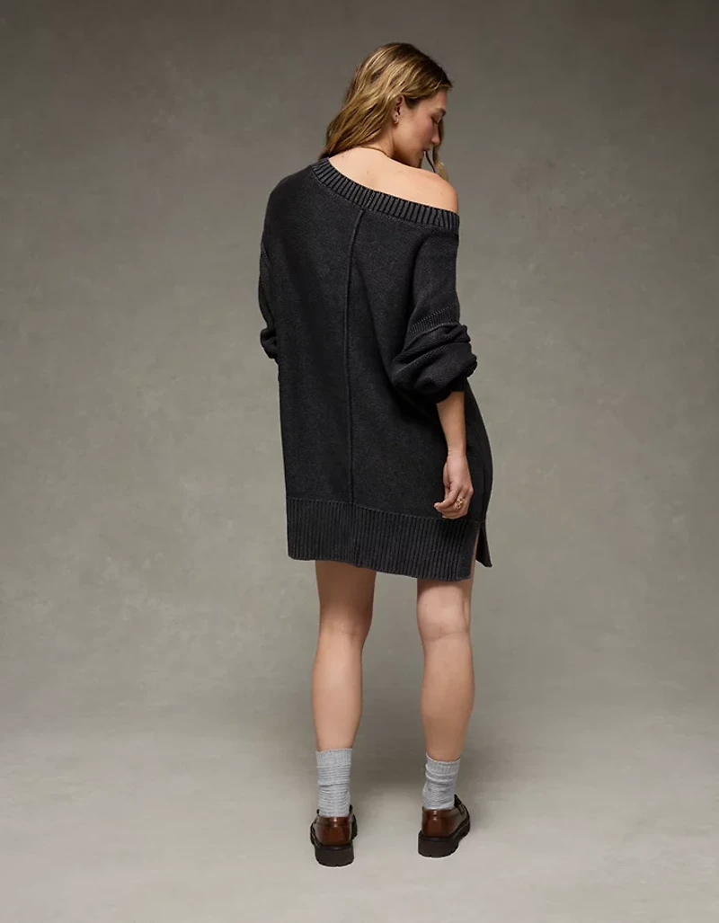 AE Boat Neck Sweater Mini Dress