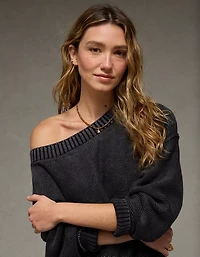 AE Boat Neck Sweater Mini Dress