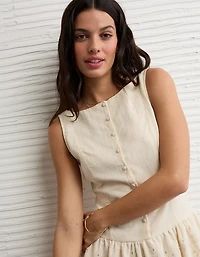 AE Buttoned Lace Mini Dress