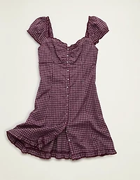 AE Sweetheart Button-Up Mini Dress
