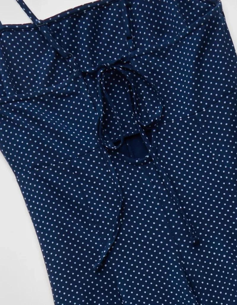 Peignoir mi-long en tricot noué au dos avec godets AE