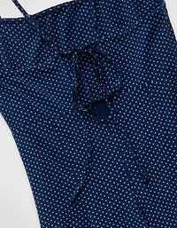 Peignoir mi-long en tricot noué au dos avec godets AE