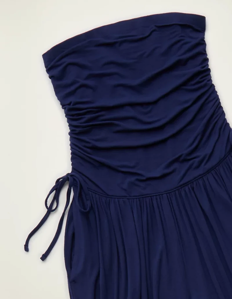 AE Strapless Side-Tie Knit Jumpsuit
